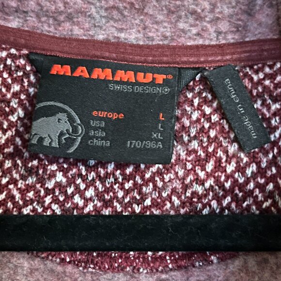 Mammut Kachemak Fleece Zip-Up Hoodie in Merlot, Size L - Picture 2 of 5